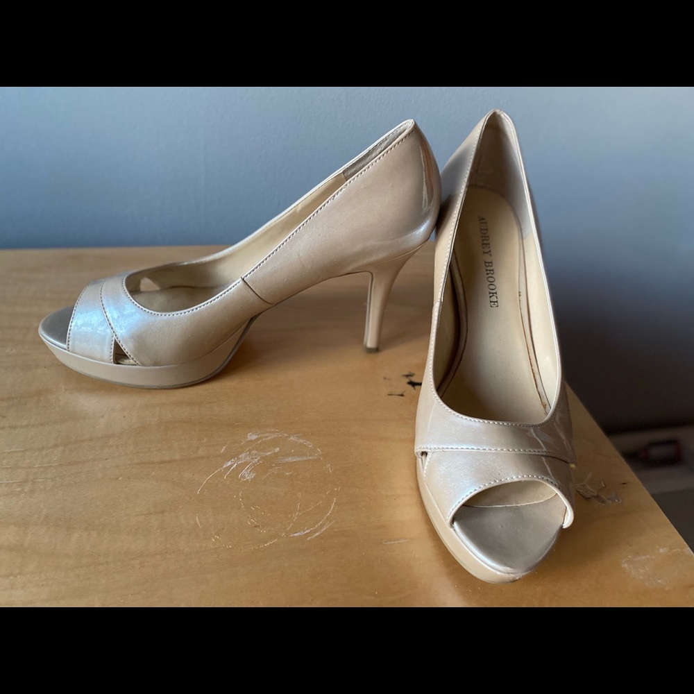 Audrey Brooke Nude Platform Pump